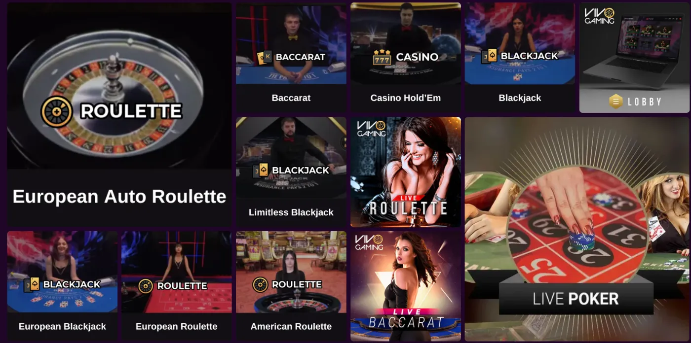 Avantgarde Casino juegos en vivo con ruleta, blackjack, baccarat y póker